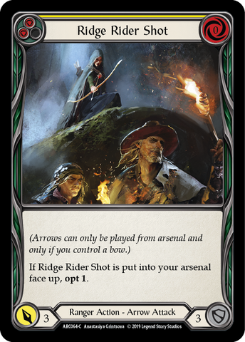 Ridge Rider Shot (Yellow) [ARC064-C] 1st Edition Rainbow Foil