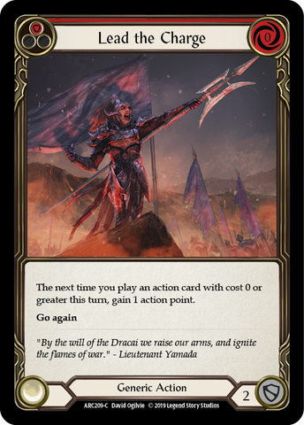 Lead the Charge (Red) [ARC209-C] 1st Edition Rainbow Foil