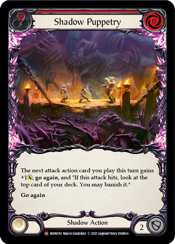 Shadow Puppetry (Rainbow Foil) [U-MON193-RF] Unlimited Edition Rainbow Foil