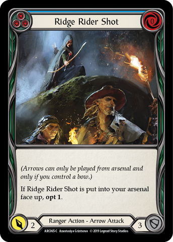Ridge Rider Shot (Blue) [ARC065-C] 1st Edition Rainbow Foil