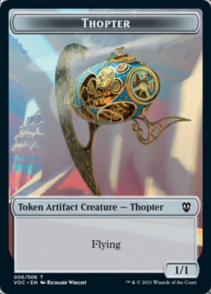 Spirit (003) // Thopter Double-Sided Token [Innistrad: Crimson Vow Commander Tokens]