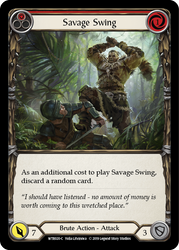 Savage Swing (Red) [WTR020-C] Alpha Print Rainbow Foil