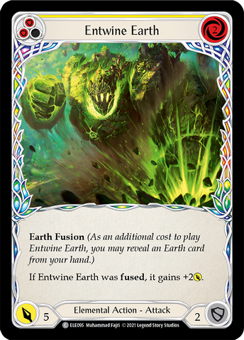 Entwine Earth (Yellow) [ELE095] (Tales of Aria)  1st Edition Rainbow Foil