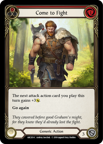 Come to Fight (Red) [ARC203-C] 1st Edition Rainbow Foil