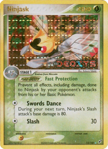 Ninjask (13/107) (Stamped) [EX: Deoxys]