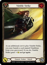 Nimble Strike (Red) [WTR185-C] Alpha Print Normal