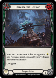 Increase the Tension (Blue) [CRU137] 1st Edition Rainbow Foil