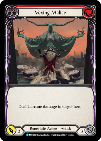 Vexing Malice (Red) [MON232] 1st Edition Normal