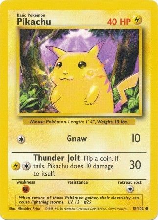 Pikachu (58/102) [Base Set Unlimited]