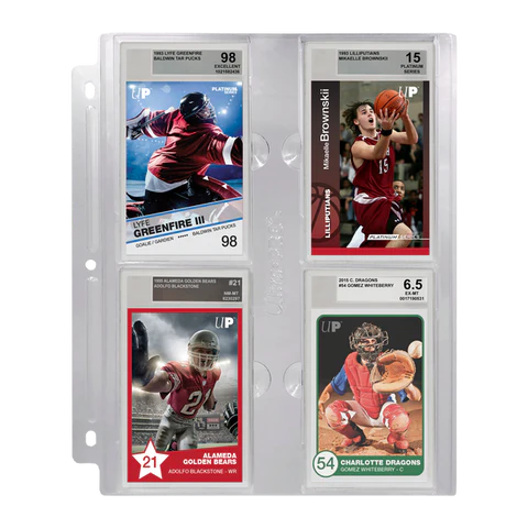 Ultra pro- 4-POCKET PAGE FOR GRADED BECKETT SLABS