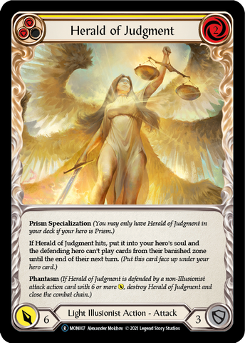 Herald of Judgment (Rainbow Foil) [U-MON007-RF] Unlimited Edition Rainbow Foil