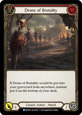 Drone of Brutality (Red) [WTR164] Unlimited Edition Rainbow Foil