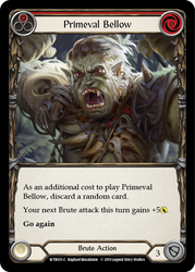 Primeval Bellow (Red) [WTR035-C] Alpha Print Rainbow Foil