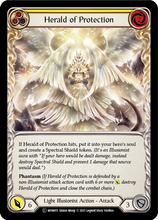 Herald of Protection (Yellow) [U-MON015] Unlimited Edition Normal