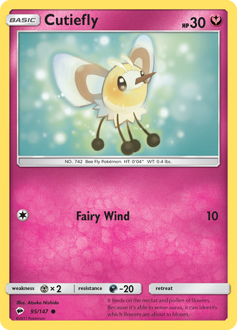 Cutiefly (95/147) [Sun & Moon: Burning Shadows]