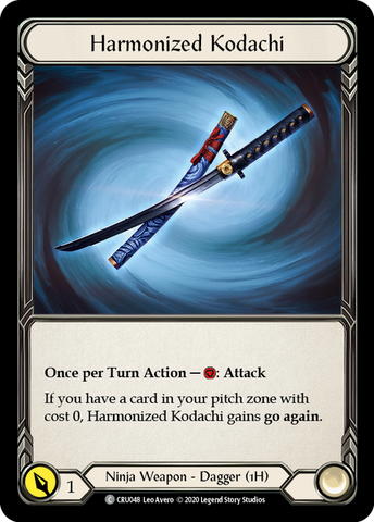 Harmonized Kodachi (Rainbow Foil) [CRU048-RF] Unlimited Rainbow Foil