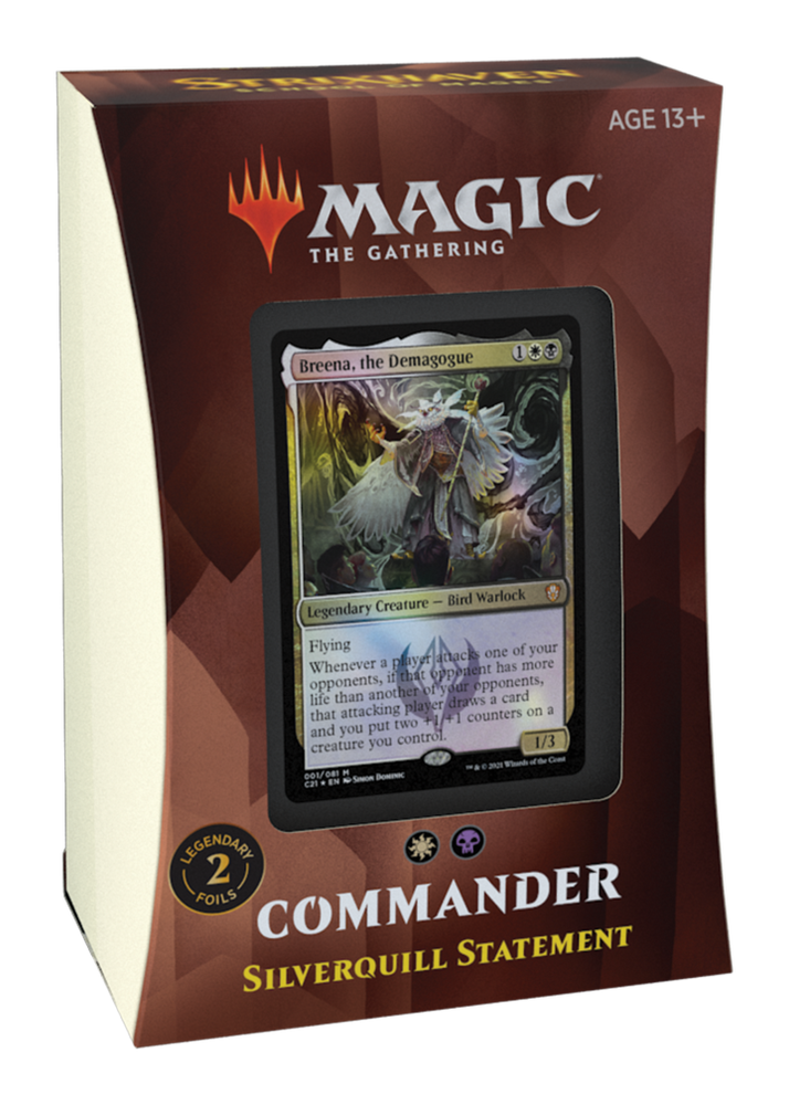MTG- COMMANDER- STRIXHAVEN - SILVERQUILL STATEMENT
