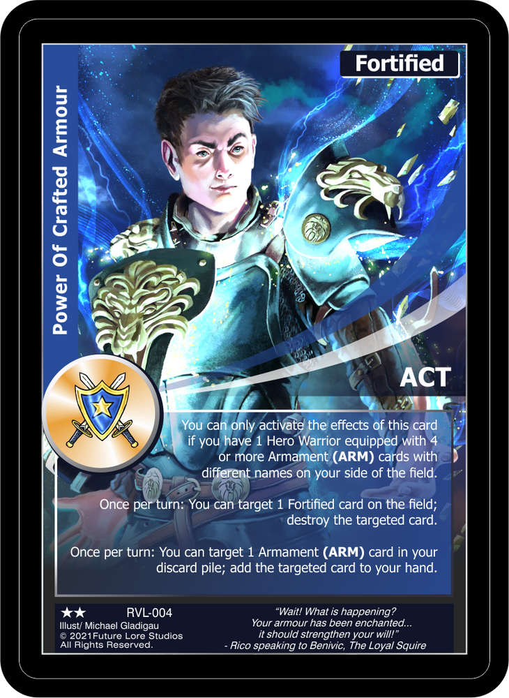 Power Of Crafted Armour (RVL-004) [Ravaged Lands - 1st Edition]
