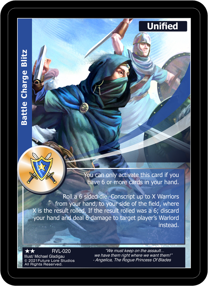Battle Charge Blitz (RVL-020) [Ravaged Lands - 1st Edition]