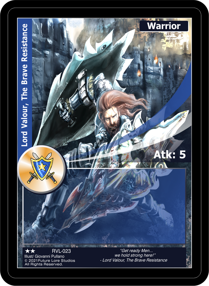 Lord Valour, The Brave Resistance (RVL-023) [Ravaged Lands - 1st Edition]