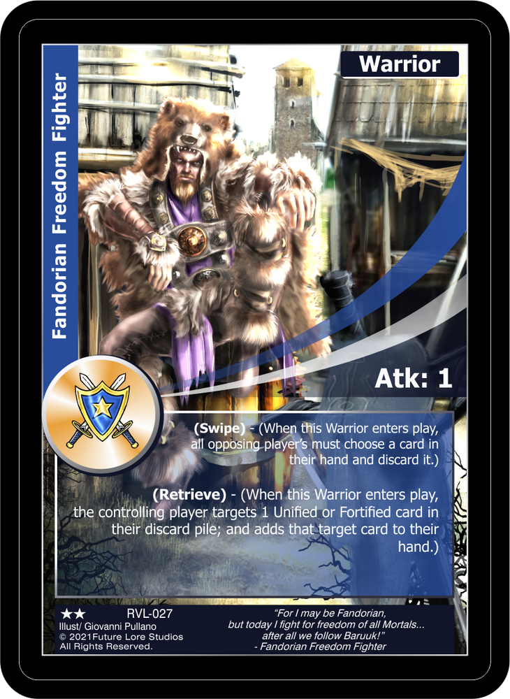 Fandorian Freedom Fighter (RVL-027) [Ravaged Lands - 1st Edition]