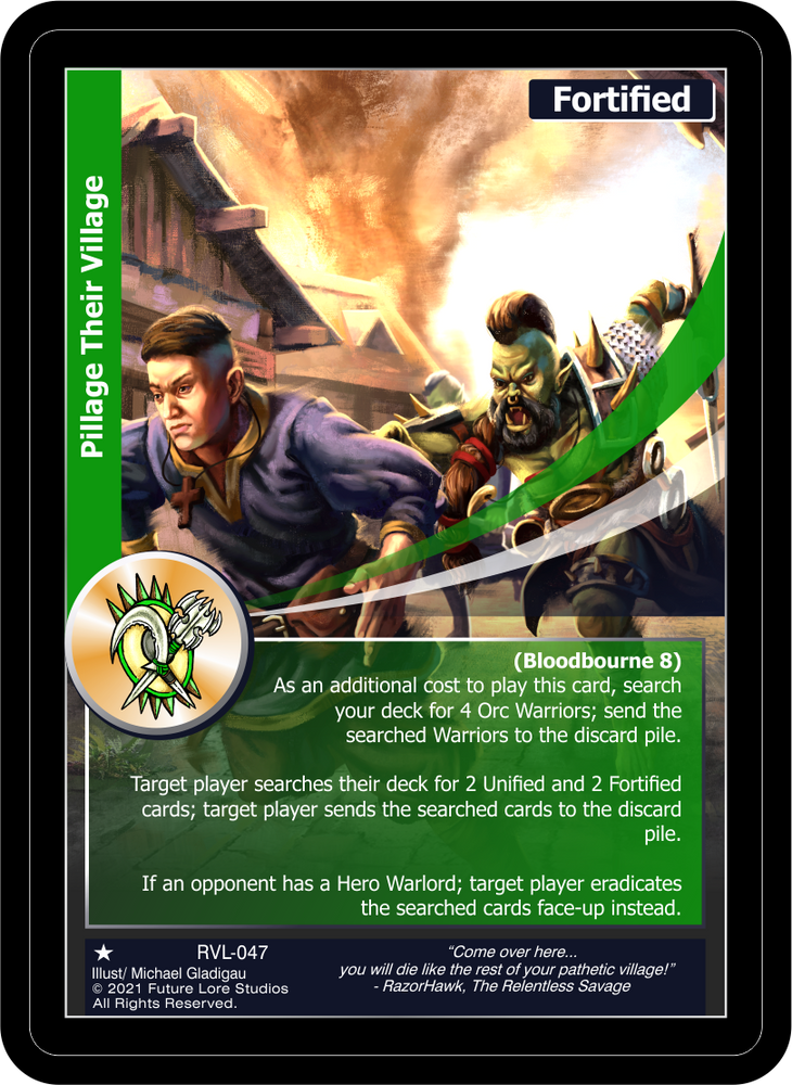 Pillage Their Village (RVL-047) [Ravaged Lands - 1st Edition]