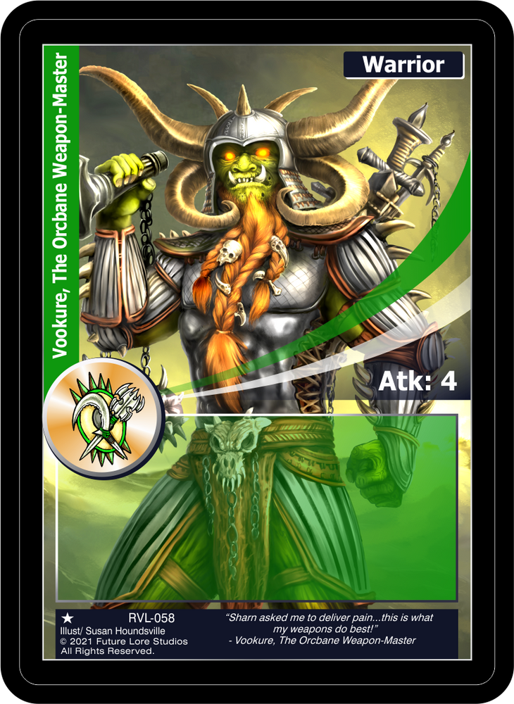 Vookure, The Orcbane Weapon-Master (RVL-058) [Ravaged Lands - 1st Edition]