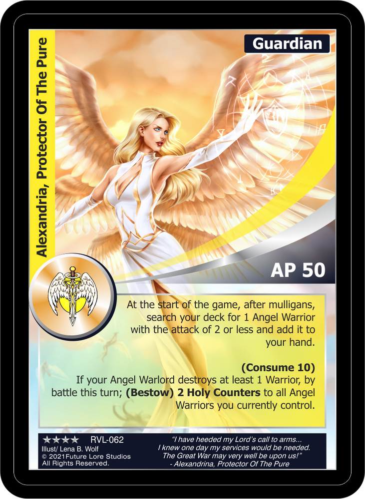 Alexandria, Protector Of The Pure (RVL-062) Foil [Ravaged Lands - 1st Edition]