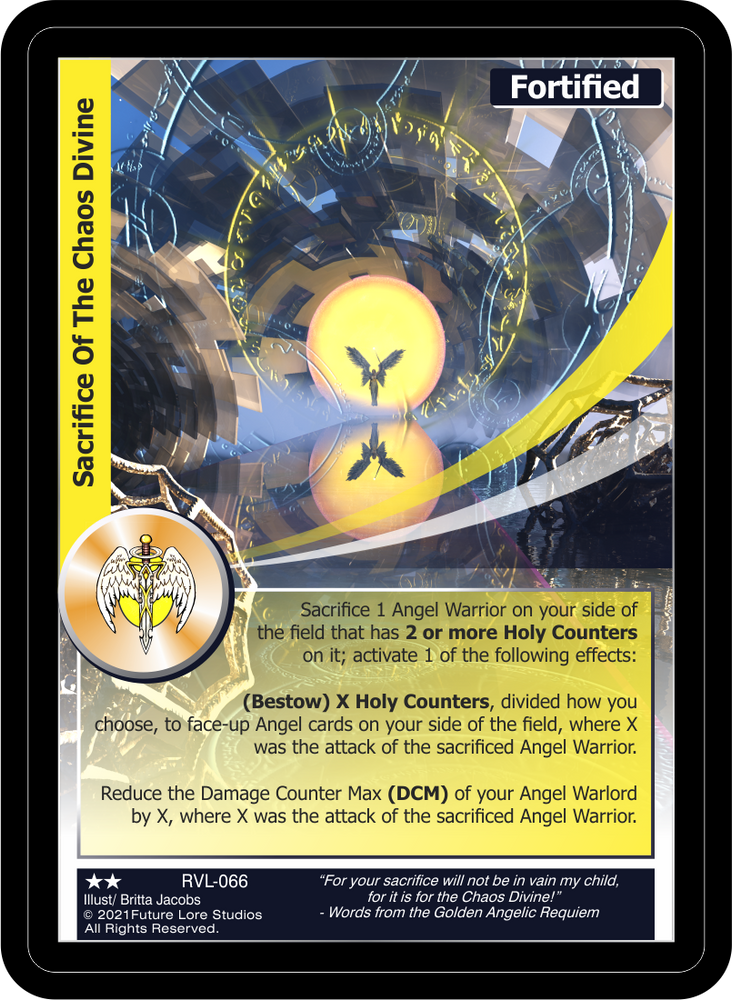 Sacrifice Of The Chaos Divine (RVL-066) [Ravaged Lands - 1st Edition]