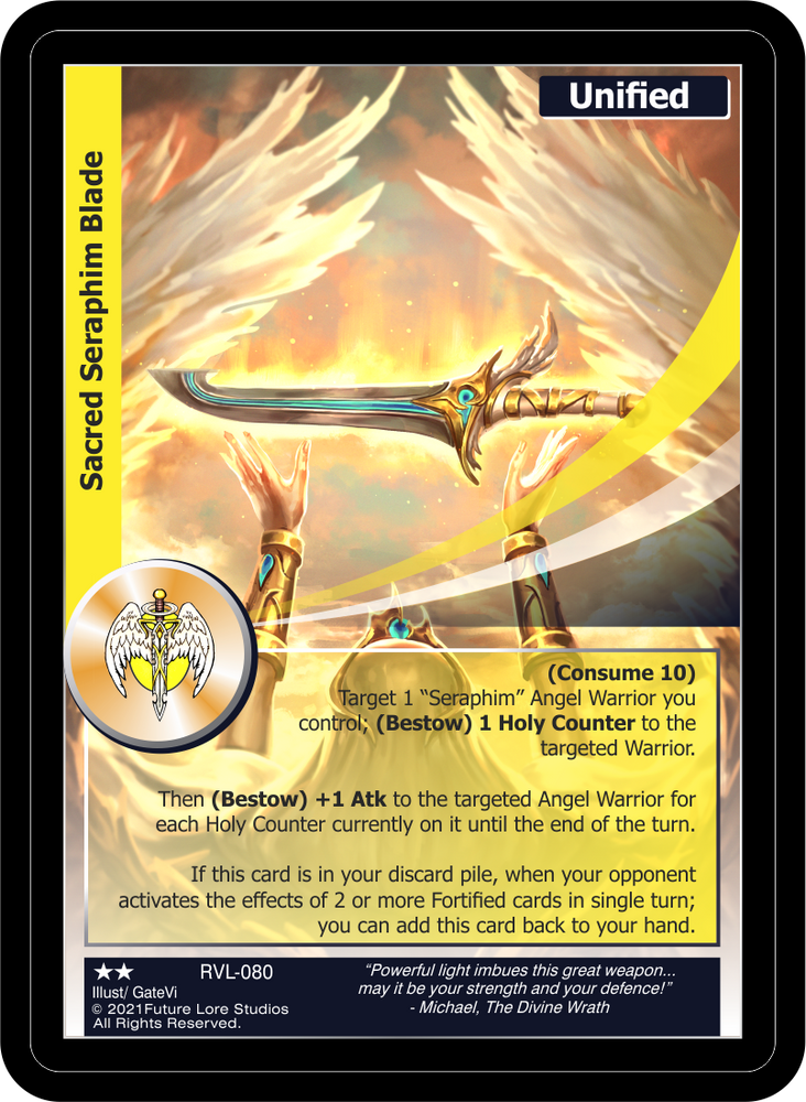 Sacred Seraphim Blade (RVL-080) [Ravaged Lands - 1st Edition]