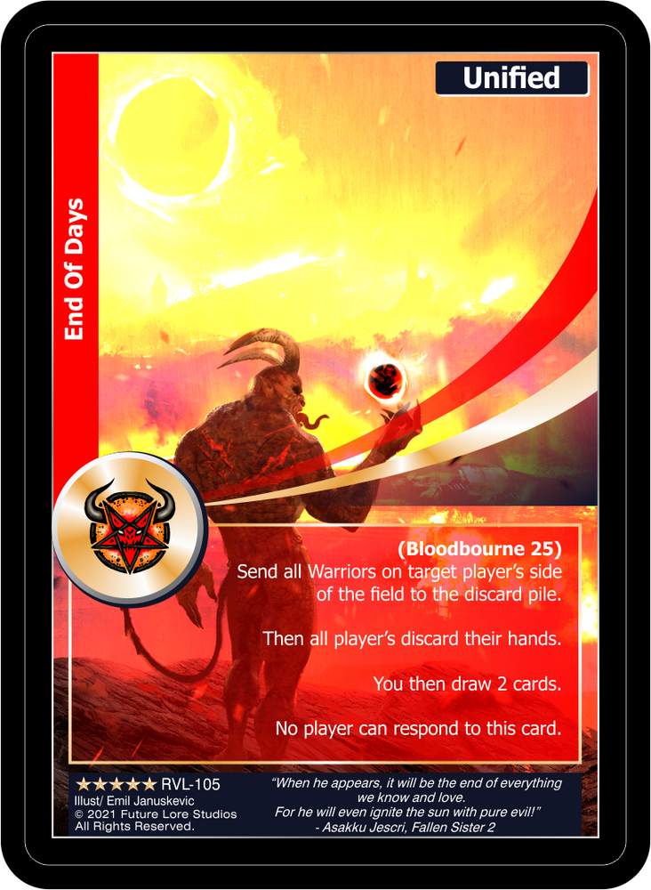 End Of Days (RVL-105) Foil [Ravaged Lands - 1st Edition]