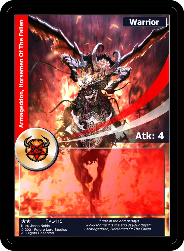 Armageddon, Horsemen Of The Fallen (RVL-115) [Ravaged Lands - 1st Edition]