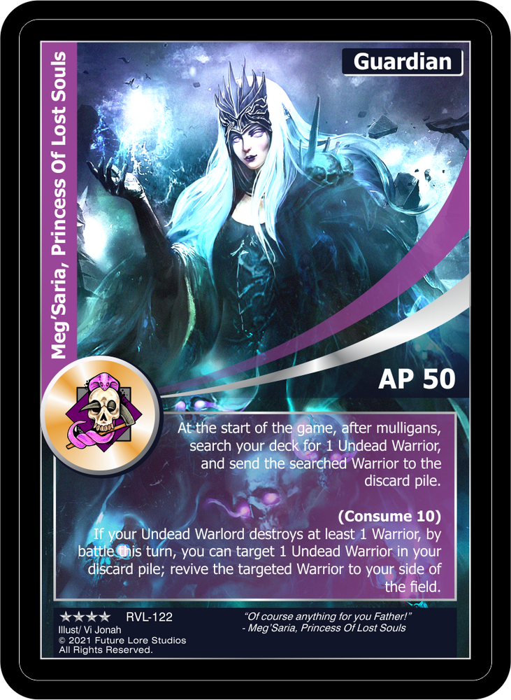 Meg'Saria, Princess Of Lost Souls (RVL-122) Foil [Ravaged Lands - 1st Edition]