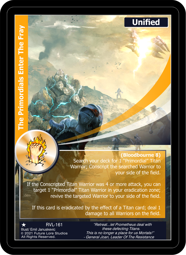 The Primordials Enter The Fray (RVL-161) [Ravaged Lands - 1st Edition]