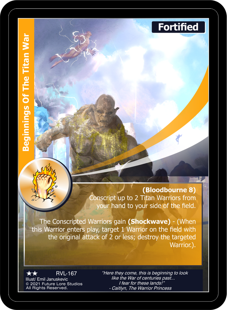 Beginnings Of The Titan War (RVL-167) [Ravaged Lands - 1st Edition]