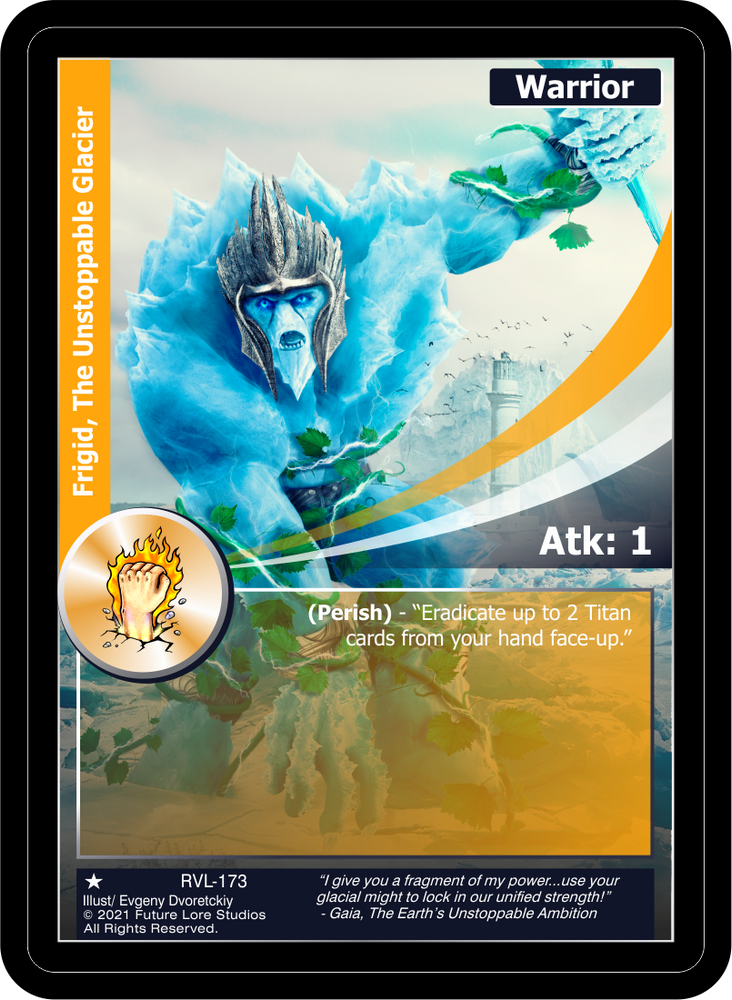 Frigid, The Unstoppable Glacier (RVL-173) [Ravaged Lands - 1st Edition]