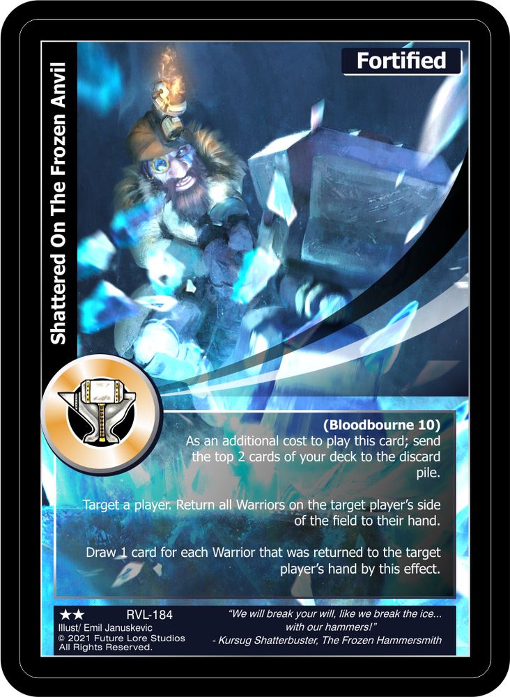 Shattered On The Frozen Anvil (RVL-184) [Ravaged Lands - 1st Edition]