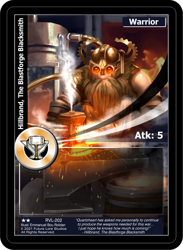 Hillbrand, The Blastforge Blacksmith (RVL-202) [Ravaged Lands - 1st Edition]