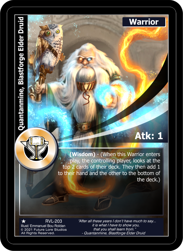 Quantanmine, Blastforge Elder Druid (RVL-203) [Ravaged Lands - 1st Edition]