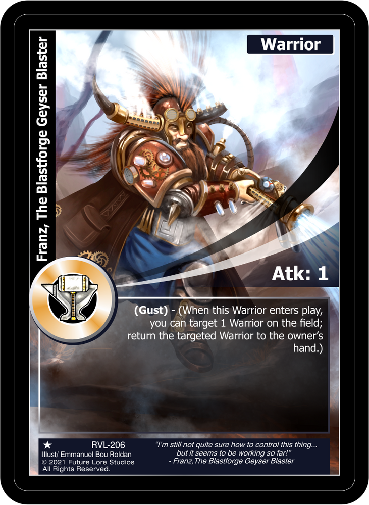 Franz, The Blastforge Geyser Blaster (RVL-206) [Ravaged Lands - 1st Edition]