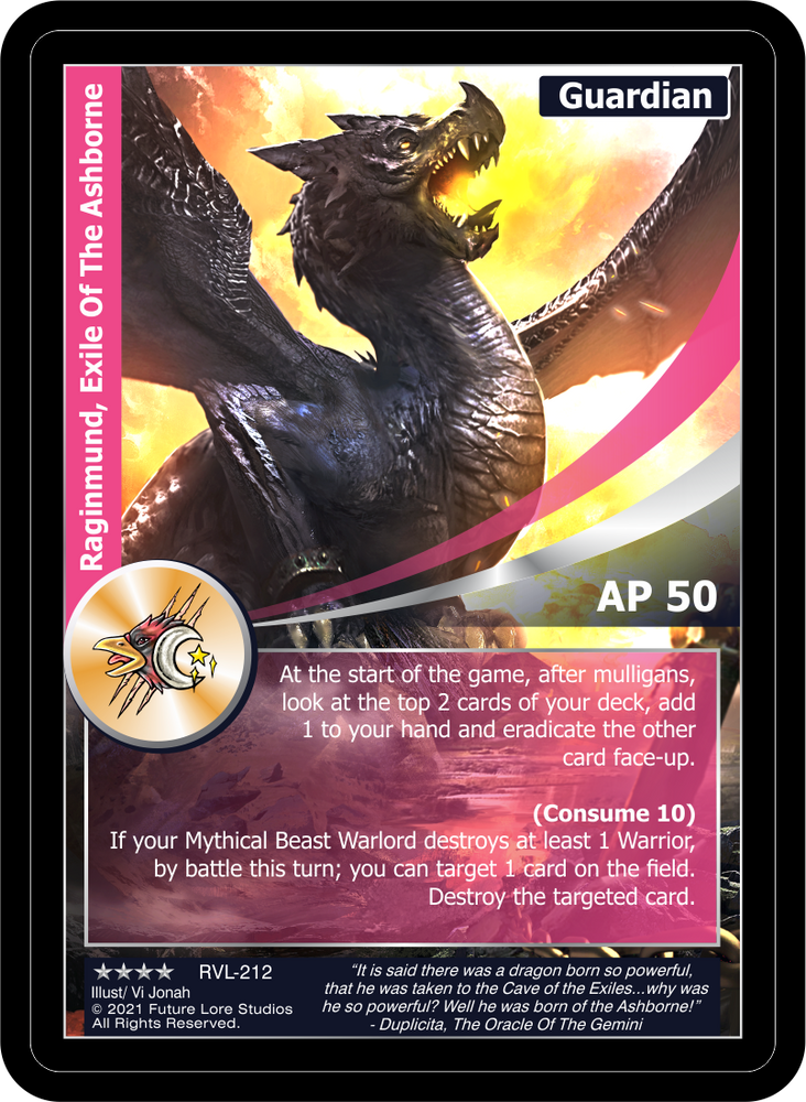 Raginmund, Exile Of The Ashborne (RVL-212) Foil [Ravaged Lands - 1st Edition]