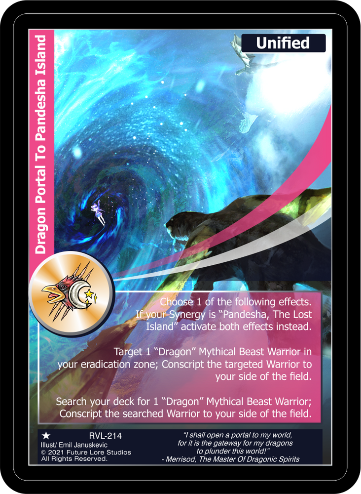 Dragon Portal To Pandesha Island (RVL-214) [Ravaged Lands - 1st Edition]