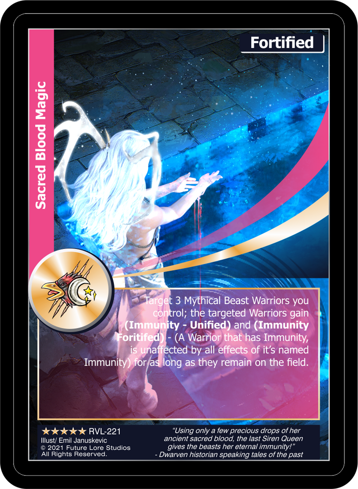 Sacred Blood Magic (RVL-221) Foil [Ravaged Lands - 1st Edition]