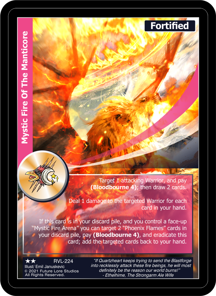 Mystic Fire Of The Manticore (RVL-224) [Ravaged Lands - 1st Edition]