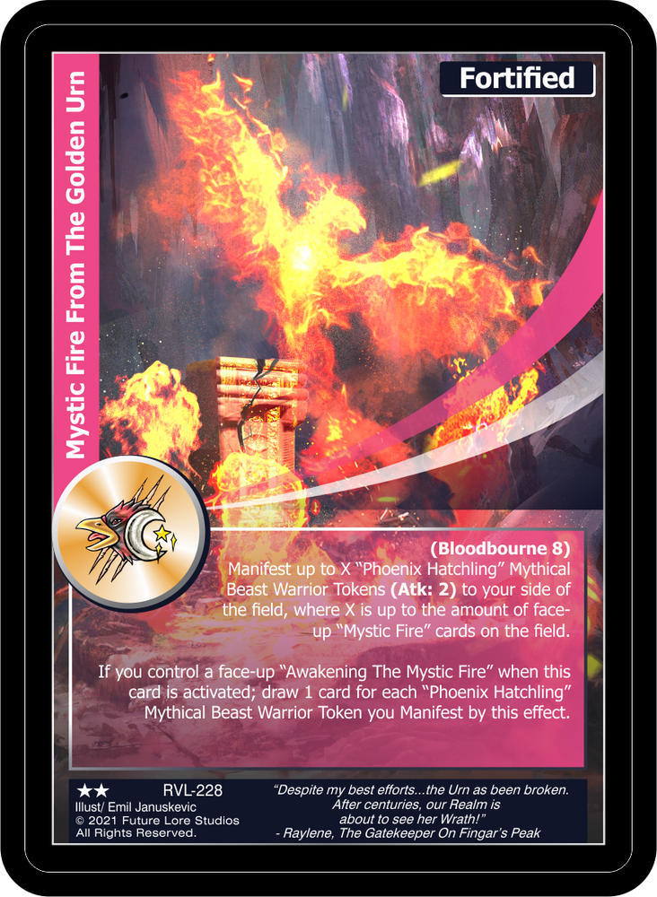 Mystic Fire From The Golden Urn (RVL-228) [Ravaged Lands - 1st Edition]