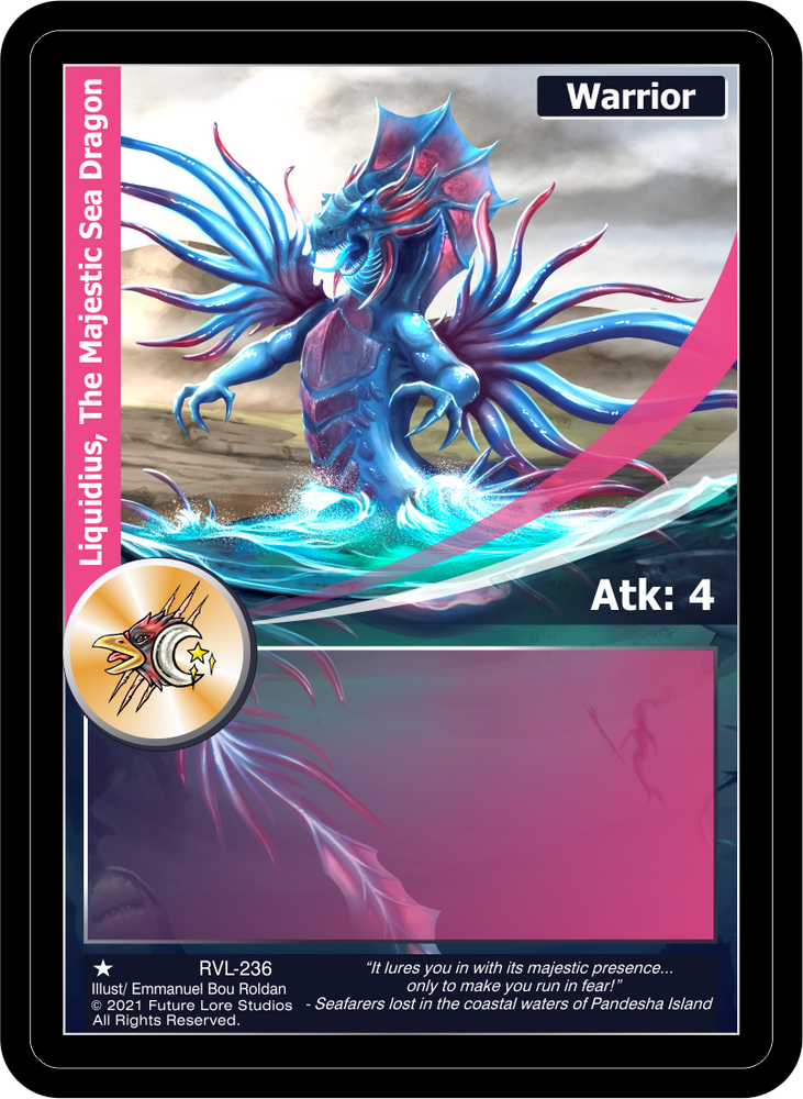 Liquidius, The Majestic Sea Dragon (RVL-236) [Ravaged Lands - 1st Edition]