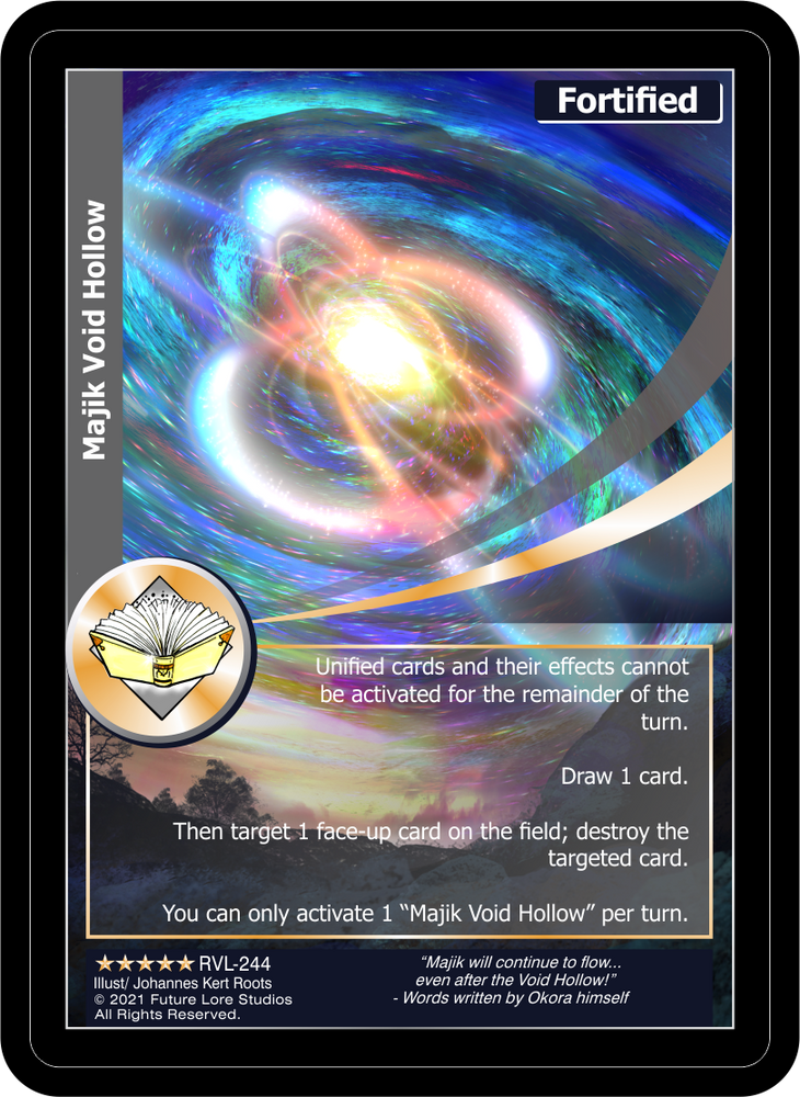 Majik Void Hollow (RVL-244) Foil [Ravaged Lands - 1st Edition]