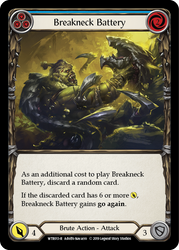 Breakneck Battery (Blue) [WTR013-R] Alpha Print Normal