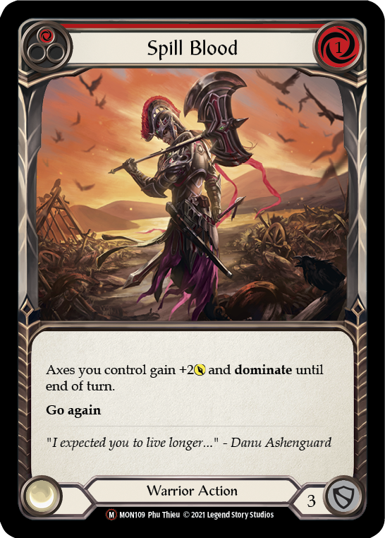 Spill Blood (Rainbow Foil) [U-MON109-RF] Unlimited Edition Rainbow Foil