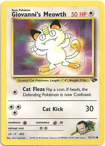 Giovanni's Meowth (74/132) [Gym Challenge Unlimited]